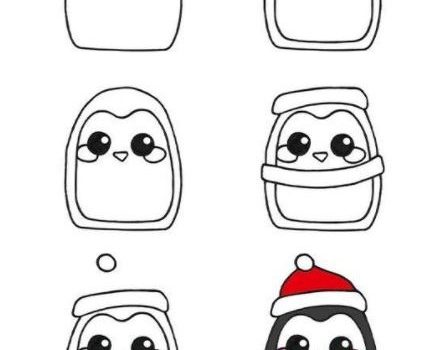 How to Draw a Kawaii Penguin