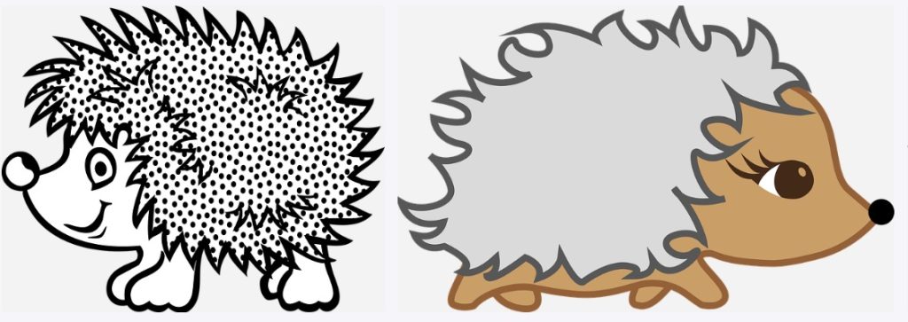 cute hedgehog illustrations