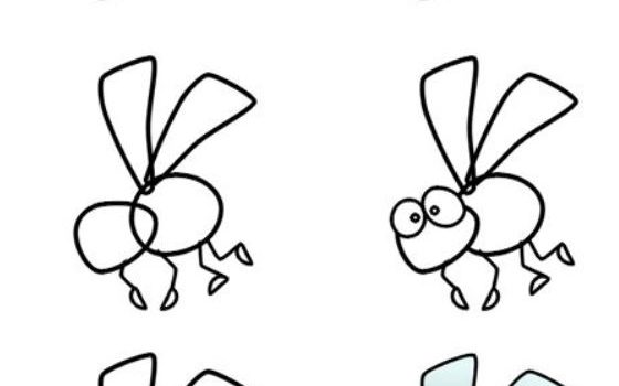 how to draw a cartoon bee