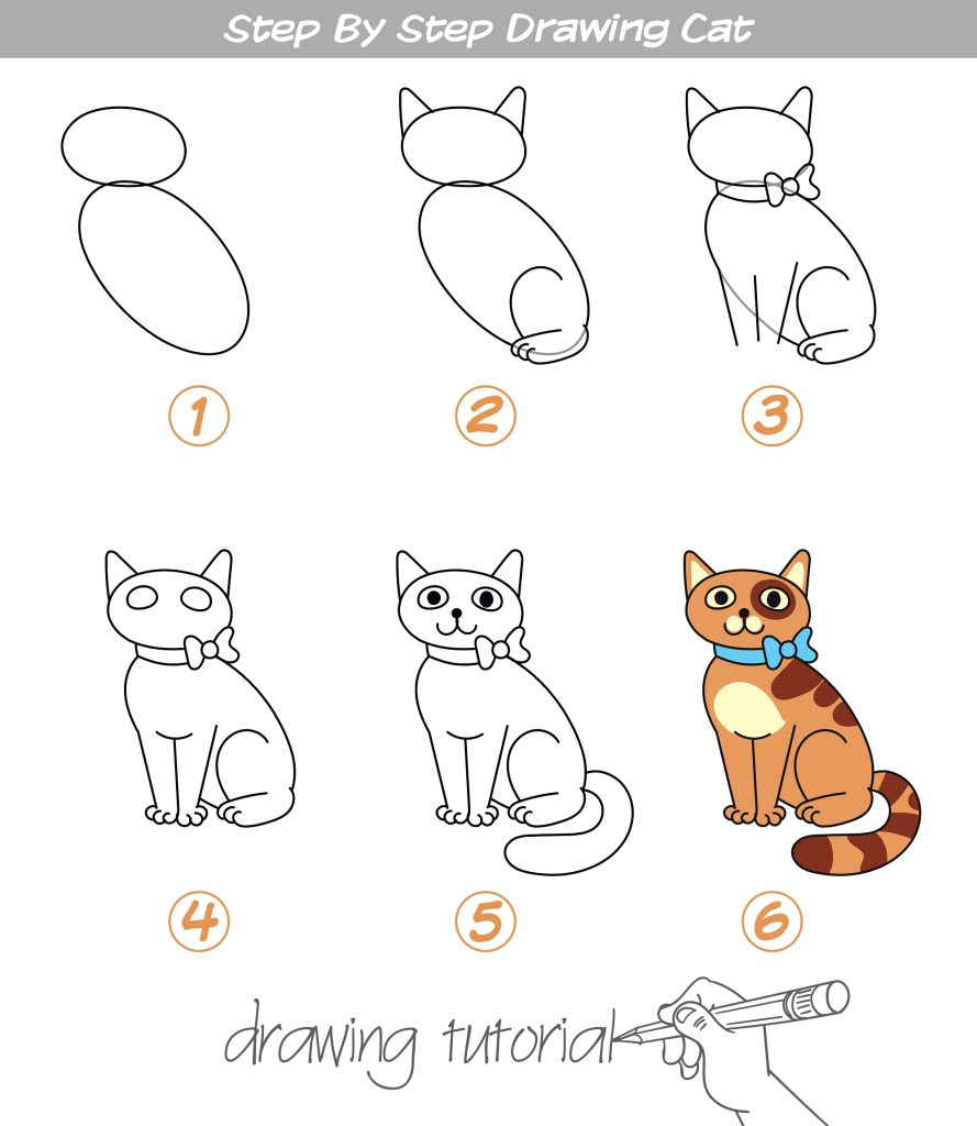 How to Draw a Sitting Cat - Draw Advisor