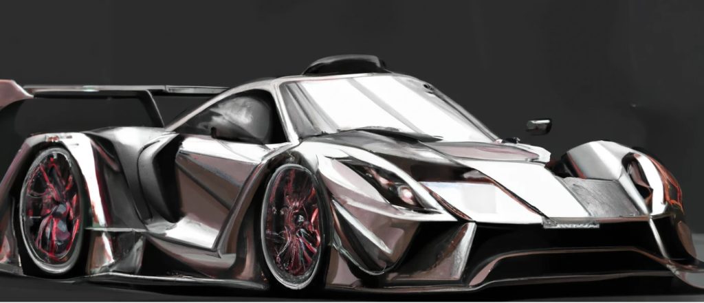 digital art sports car drawing