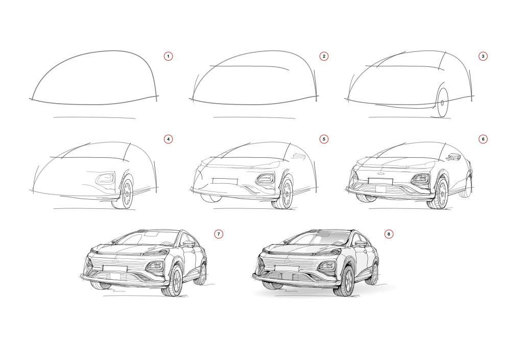 How to Draw a Car StepByStep Tutorial Draw Advisor