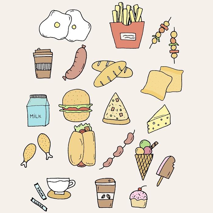 food drawing tutorials