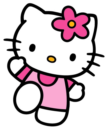 cute hello kitty drawing to reference when learning how to draw hello kitty