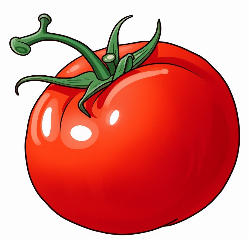drawing of a tomato 1