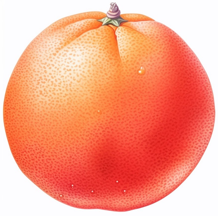 grapefruit to reference when learning how to draw a grapefruit