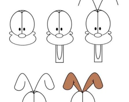 how to draw odie from garfield