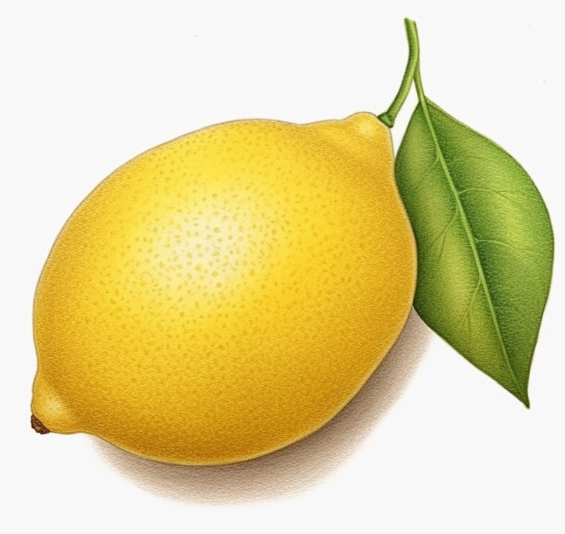 lemon drawing