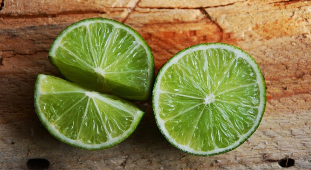 real lime and lime slice to reference when drawing