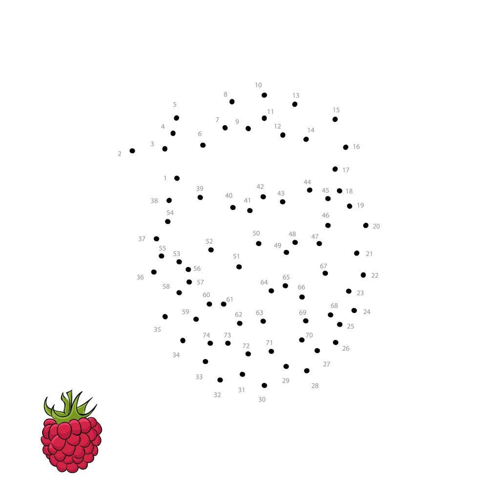 trace raspberry to draw your own raspberry