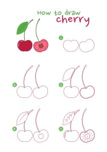 How to Draw Cherries - Draw Advisor